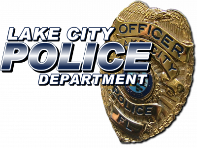 An image of the Lake City Department logo on top of a Lake City Police Department badge.