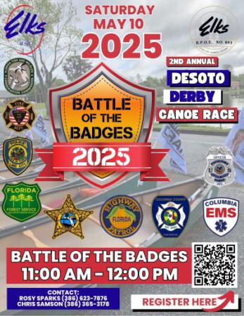 The Battle of the Badges 2025 Canoe Race