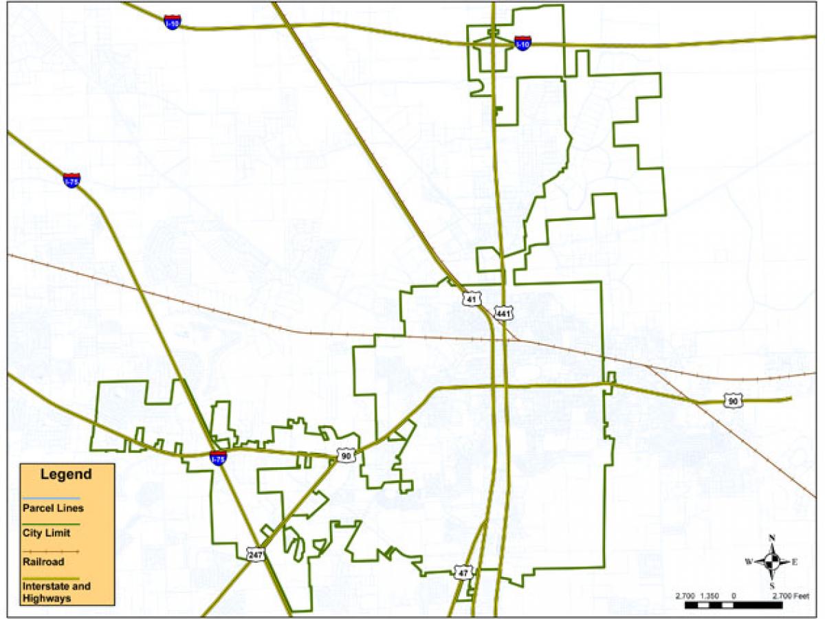 Lake City Florida Map - Main 